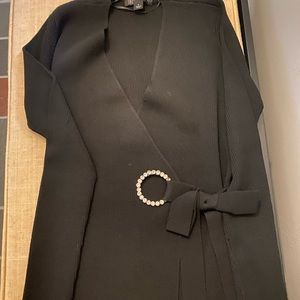Holiday INC V-Neck Black Top